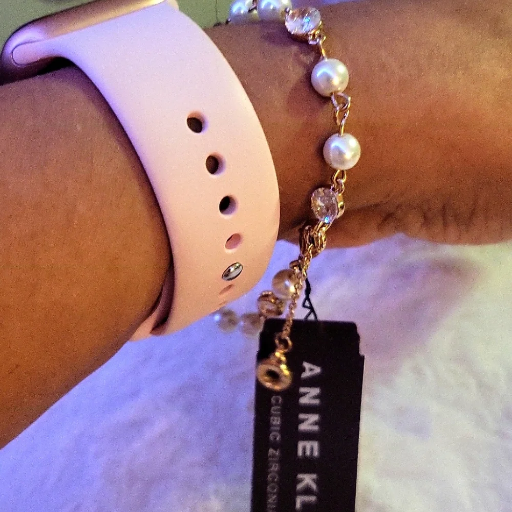 Anne Klein Gold and Pearl Bracelet - Picture 3 of 5